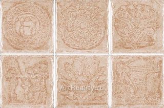 Cerdomus Kyrah декор Decori BR 1-6 Moon White 15*15