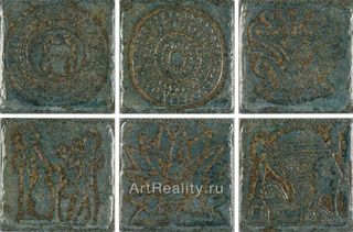 Cerdomus Kyrah декор Decori BR 1-6 Golden Green 15*15