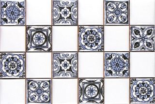 Argenta Ceramica Novum настенная плитка White Blue 20*30