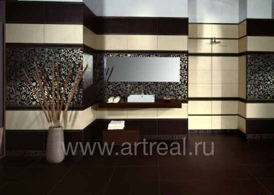 Керамическая плитка Tagina Fleur deco в интерьере