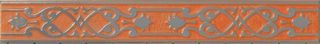 Бордюр listello rilievo argento Orange 60*8