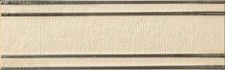 Бордюр listello righe rilievo argento Cream 60*8