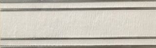 Бордюр listello righe rilievo argento White 60*8