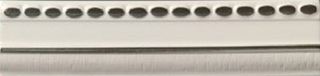 Бордюр Bordo punti rilievo argento White 30*7