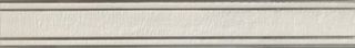 Бордюр listello righe rilievo argento White 60*3