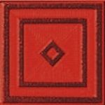 Декор tozzetto raye argento Red 10*10