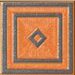 Декор tozzetto raye argento Orange 10*10