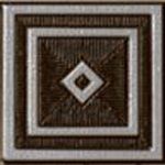 Декор tozzetto raye argento Brown 10*10