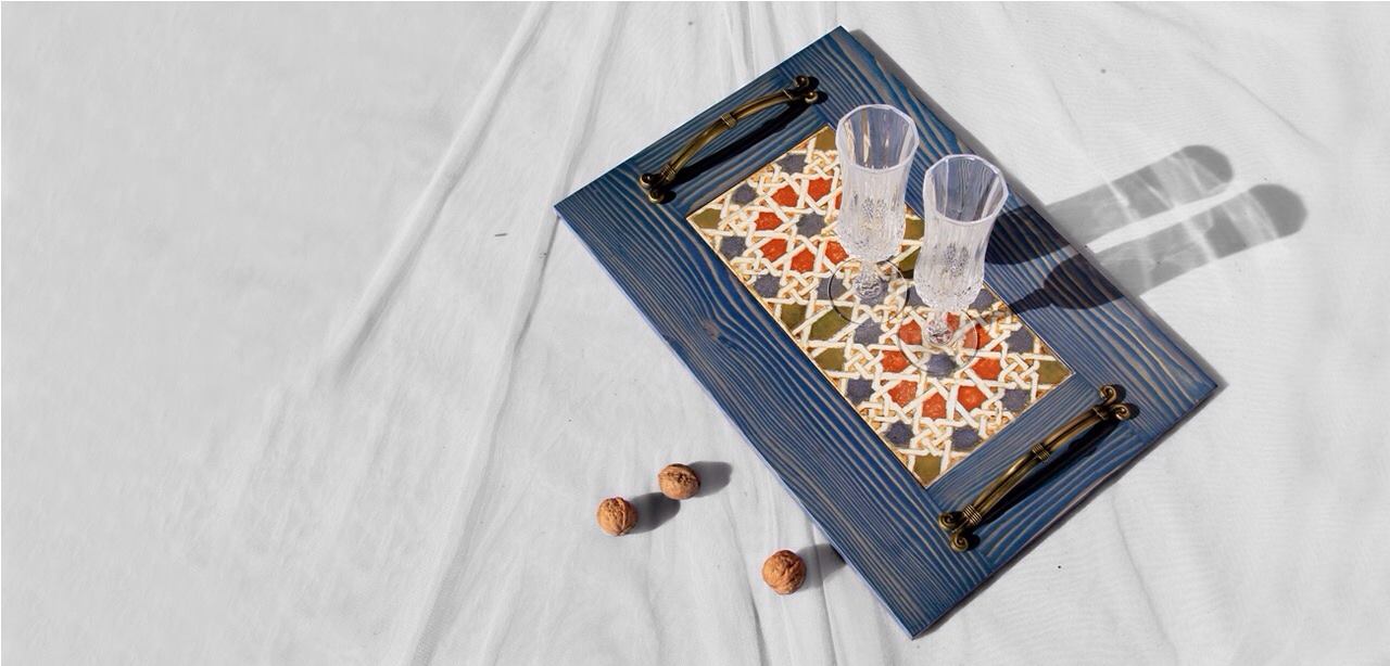 Handmade-подносы из плитки Mainzu