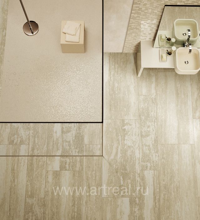 Керамогранит Rex Travertini Di Rex в интерьере