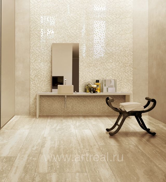 Керамогранит Rex Travertini Di Rex в интерьере
