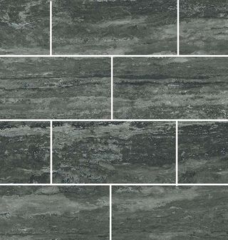 Rex Travertini Di Rex мозаика Black 6MM Mur. Glossy 7.5*15