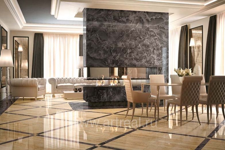 Керамогранит Atlas Concorde Supernova Onyx в интерьере