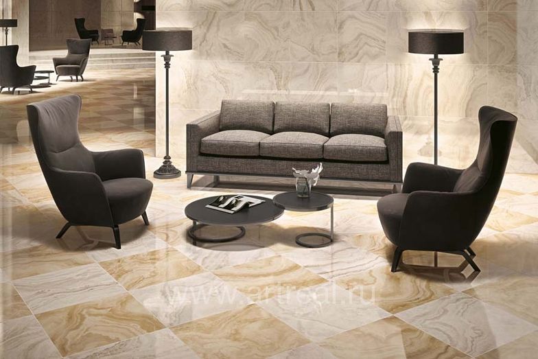 Керамогранит Atlas Concorde Supernova Onyx в интерьере