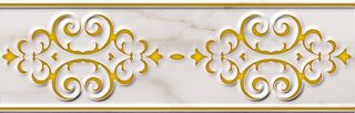 Italon Charme Evo бордюр Calacatta Listello Deluxe 8*25