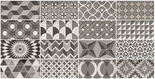 Декор Patchwork B&W 7.5*15