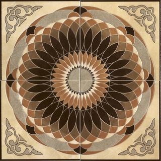 Панно Rosone Crema S/4 96*96