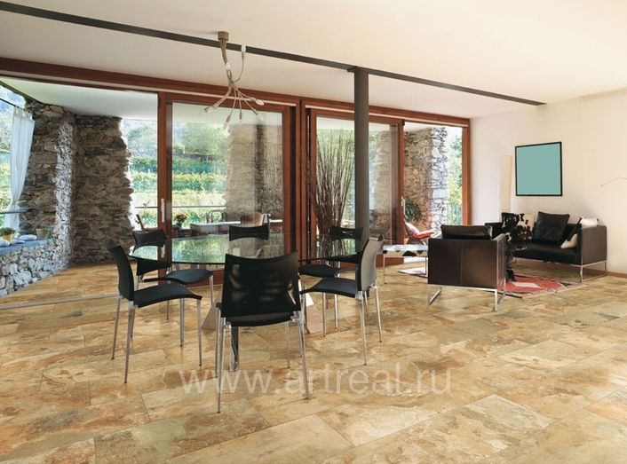 Керамогранит Vallelunga Pietra Lavica в интерьере