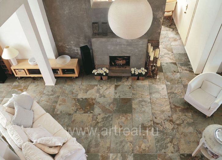 Керамогранит Vallelunga Pietra Lavica в интерьере