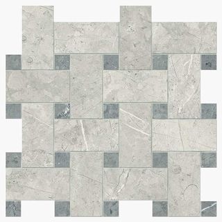 Novabell Imperial мозаика Intreccio Lapp. London Grey/Grigio Imperiale 30*30