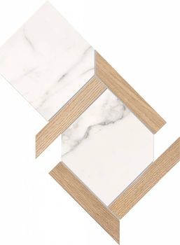 Fondovalle Infinito 2.0 мозаика Mosaico Esagona Original White 22.3*45