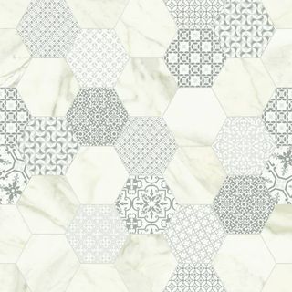 Fondovalle Infinito 2.0 Marbletech Calacatta Hexagon Glossy