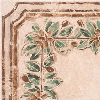Lord ceramica Classic декор Angolo Ulivo Rosso 20*20