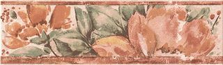 Lord ceramica Classic декор Listello Floreale Rosso 20*6
