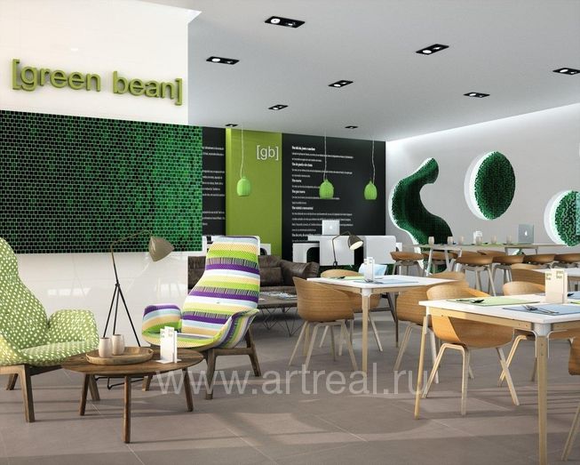 Мозаика Dune Vitra в интерьере