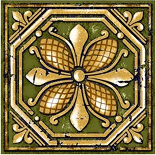 Керамика Будущего Идальго вставка Оксидо 1  Умбра 7*7