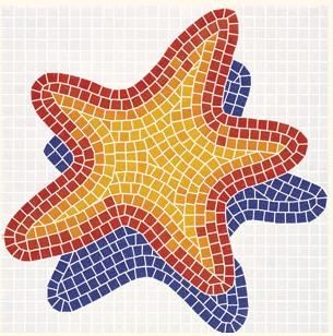 Rose mosaic Carpet Series панно S005 45*45