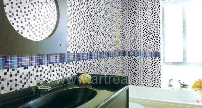 Мозаика Rose mosaic Aquatica в интерьере