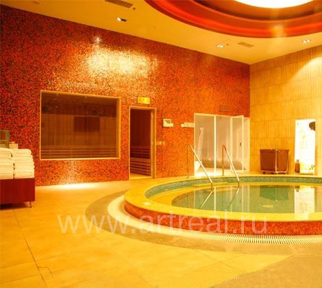 Мозаика JNJ mosaic Gold в интерьере