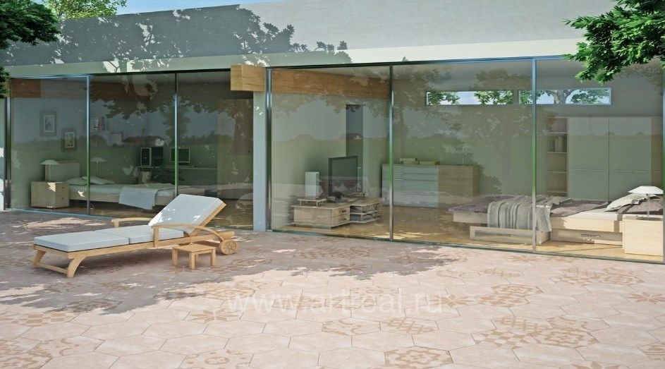 Керамическая плитка Goldencer Hide в интерьере