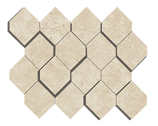 Мозаика Cream Prestige Mosaico Esagono 3d 28.2*35.3