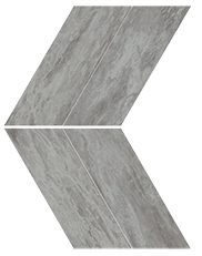 Мозаика Bardiglio Grey Chevron Lappato 22.5*22.9