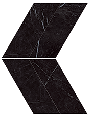 Декор Nero Marquina Chevron Lappato 22.5*22.9