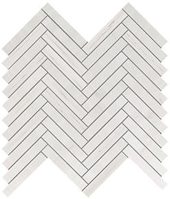 Мозаика Bianco Dolomite Herringbone Wall 30*30.5