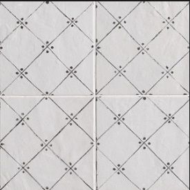 Декор Maiolica Bianca Déco Antracite 20*20