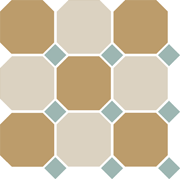 TopCer Octagon New керамогранит 4403+16 OCT13-A Yellow 03 White 16 OCTAGON 30*30