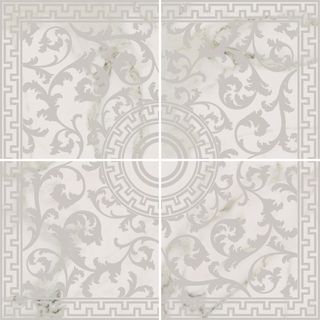 Emil Ceramica Marmore панно Floreale Michelangelo Bianco 59*59