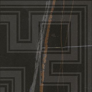 Emil Ceramica Marmore вставка Angolo Listello Greca Bernini Nero 9.4*9.4