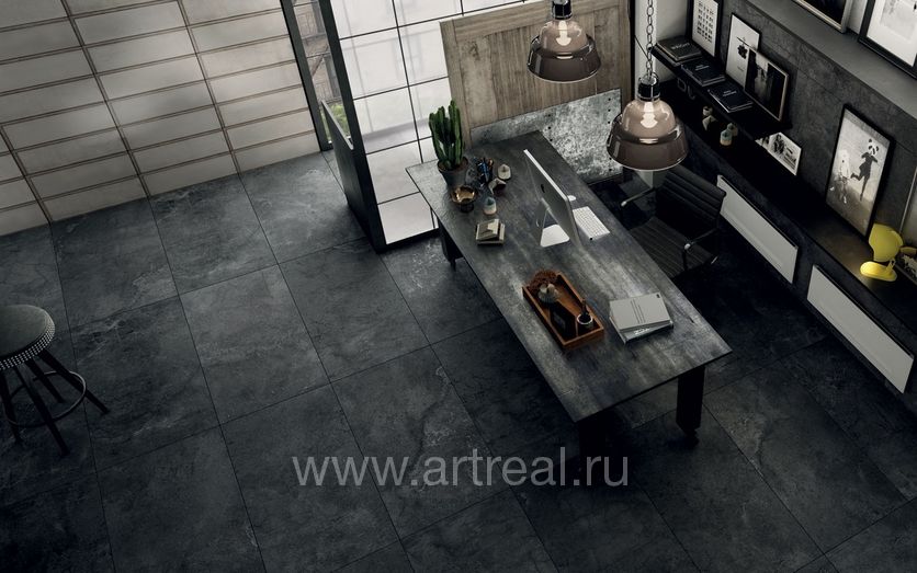 Керамогранит Iris Ceramica Solid Concrete в интерьере