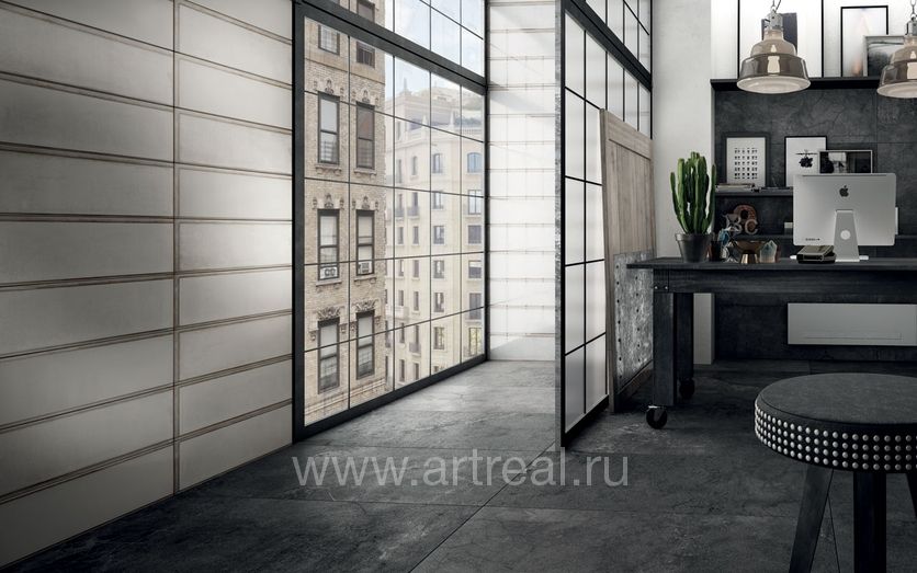 Керамогранит Iris Ceramica Solid Concrete в интерьере