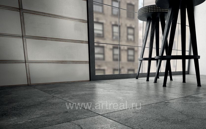 Керамогранит Iris Ceramica Solid Concrete в интерьере