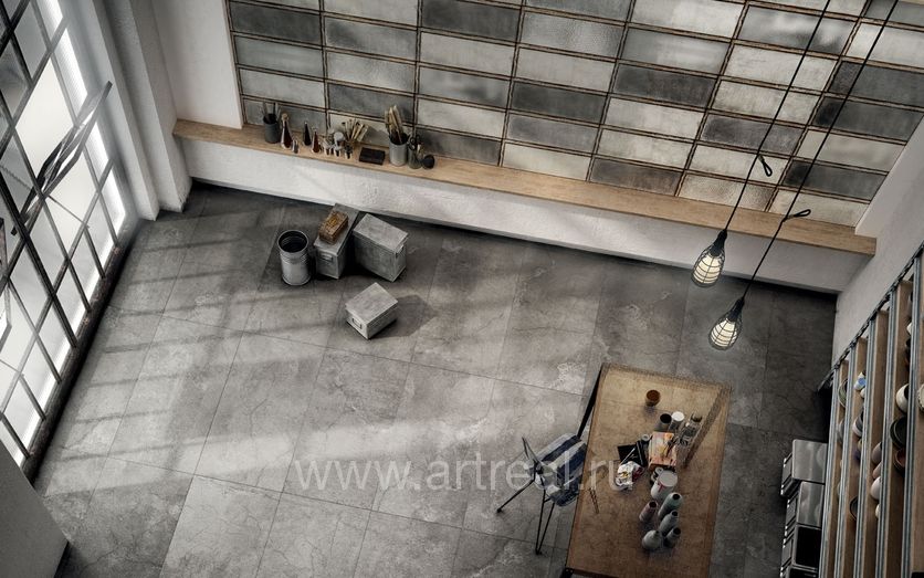 Керамогранит Iris Ceramica Solid Concrete в интерьере