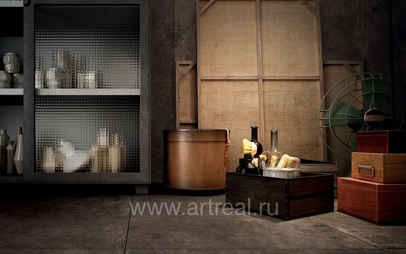 Керамогранит Iris Ceramica Hard Leather в интерьере