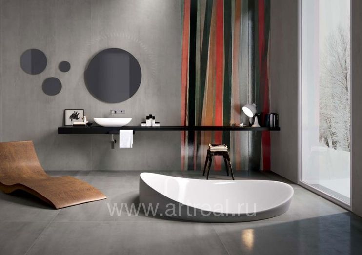 Керамогранит Iris Ceramica Metal XXL в интерьере