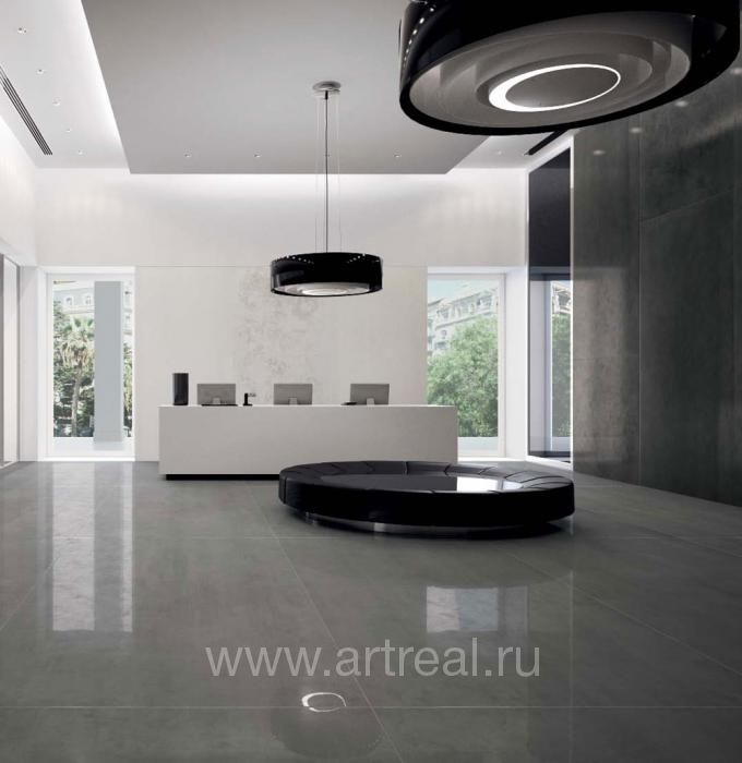 Керамогранит Iris Ceramica Metal XXL в интерьере