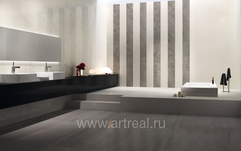 Керамогранит Iris Ceramica Metal XXL в интерьере